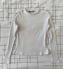 T.Shirt femme manches longues blanc Taille XS (34)