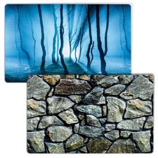 HD Aquarium Fond 3D à Double Face Décoration D'Aquarium Toile de Autocollant