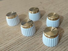 knob bouton potard BLANC POUR