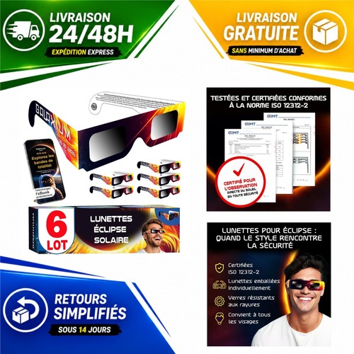 Lunettes éclipse solaire