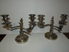 PAIRE DE BOUGEOIRS CHANDELIERS