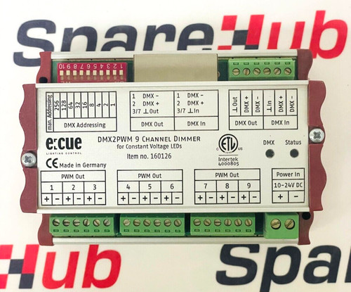 Ecue dmx2pwm dimmer - 9-ch,