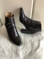 Chaussures Bottines CUIR noir doublées Cuir  "MINELLI " T.39 État NEUF Talon : 7