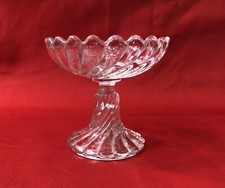 coupelle / baguier en cristal signé BACCARAT modèle BAMBOU 9,5 cm Coupe sur pied