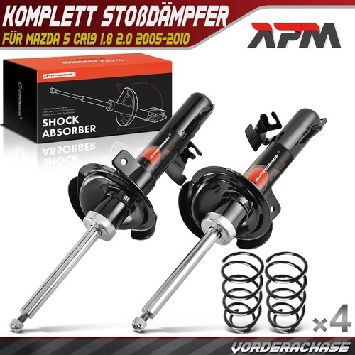 Kit amortisseurs ressorts - 4x,