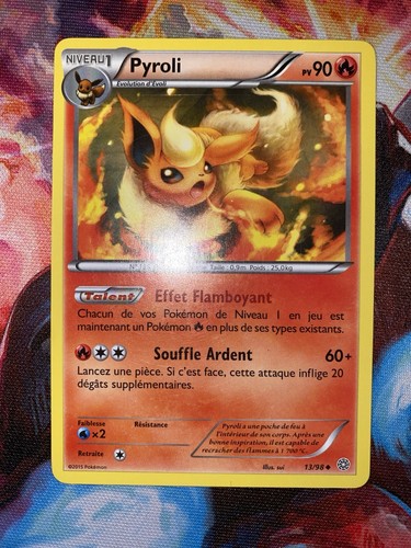 Carte pokémon pyroli xy - 13/98,
