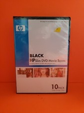 HP Black Slim DVD Movie Boxes