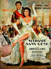Sophia Loren Robert Hossein MADAME (MADAME SANS-GENE) 1961 FRENCH POSTER 47x63 B