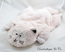 Peluche chat ETAM rose range pyjama doudou bouillotte 44 cm (VI-26704)