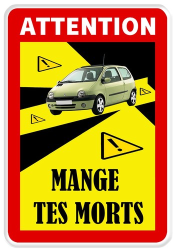 Sticker mange tes morts twingo - tes,
