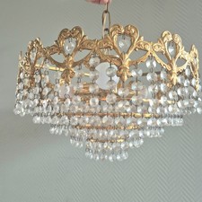 Ancien lustre cristal - lustre,