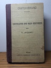 CHATEAUBRIAND extraits de ses