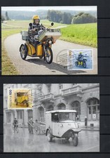 Thématique TRANSPORTS - SUISSE 2 Cartes maxi 2013 Europa Triporteur Electrique