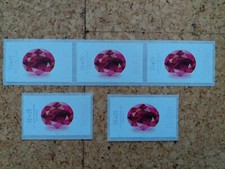 RFA ALLEMAGNE auto-adhésif 5 x 2909 RUBIS 1x numéro au dos marque rouleau