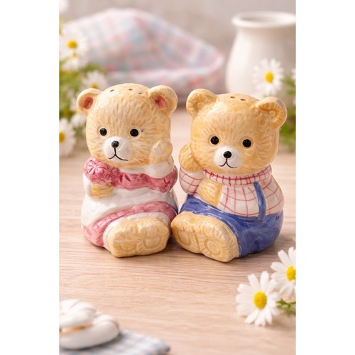 Vtg teddy bear salt - teddy,