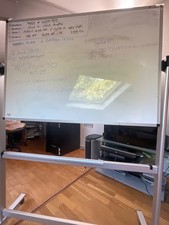 Tableau blanc mobile double face magnétique