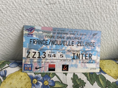 Ancien billet match - billet, rugby