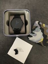 Fossil minimaliste noir bracelet en acier inoxydable