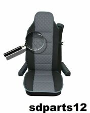 Housse de Siège En Cuir Gris Rembourré Poids Lourds Utilitaires Pour DAF Volvo