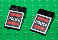 2 Lego Black Slope 33 3x2 with