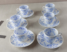 Lot de 6 tasses + sous tasses