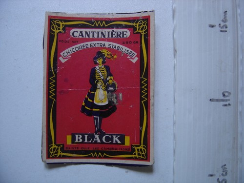Etiquette cantiniere chicoree - cantiniere,