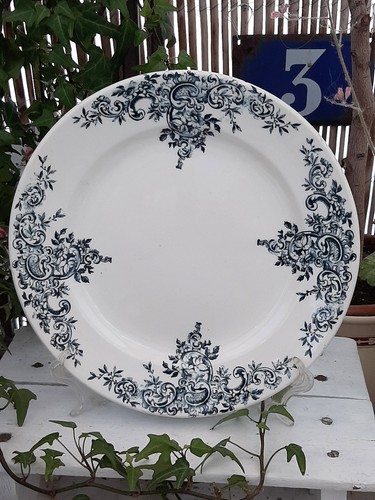 Assiette plate terre fer - assiette,