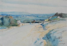 MONTAGNE(Montagné) Louis Agricol - Aquarelle - "Environs d'Avignon" pv331