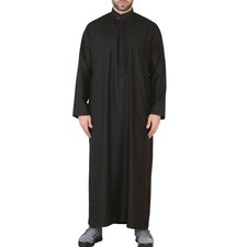 Jubba Robe Noire Thobe