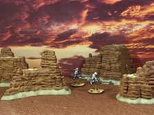 ROCKS CLIFFS SWL STAR WARS LEGION 40K GRIMDARK PAINTED TERRAIN 28MM NM55
