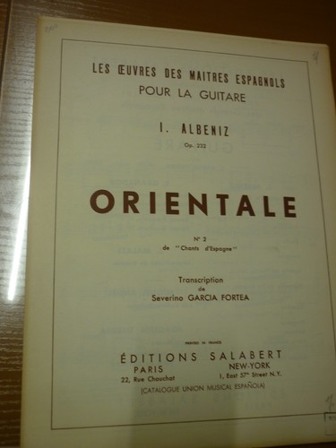 Partitions guitare albeniz - guitare,