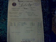 Facture tissus haute couture Lèobotys paris année 1942