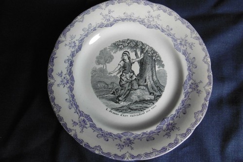 Ancienne assiette parlante sur - ancienne,