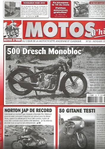 Motos hier 151 500 dresch - motos, d'hier
