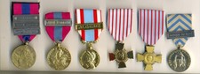 207 - Lot de 6 médailles militaires France - Légion 2ème REP AFN Algérie