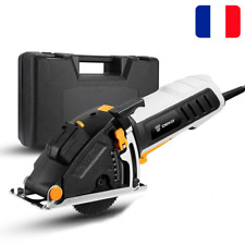 Mini Scie Circulaire Electriques avec Laser Précision + 4 Lames de Scies Malette