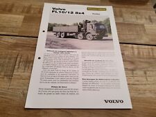 Volvo FL10/12 8x4 militaire juin 96     brochure catalogue prospectus