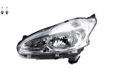 Phare Avant Compatible Avec Peugeot 208 03/2012 - 05/15 Gauche Avec Ampoule