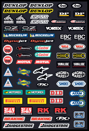 Kit stickers - a3, sponsor