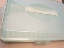 boite à gâteau porte transport hermétique rectangle plastique pâtisserie mariage