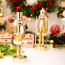 Soldat En Bois De Noël En Or