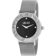 Montre Femme LIU JO LUXURY DANCING SLIM TLJ1342 Mesh Noir Swarovski