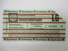 Billet De Match De Championnat Hertha BSC Berlin Ancien