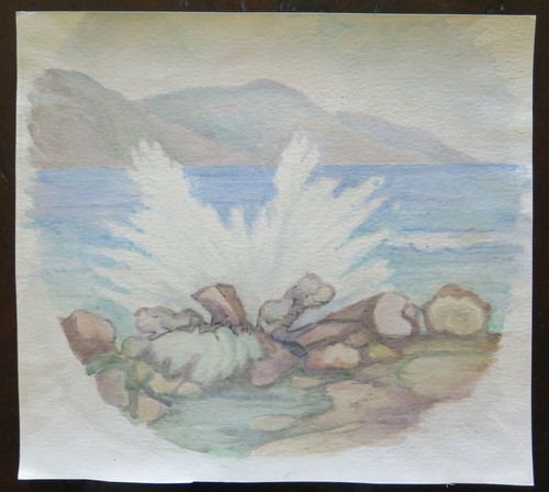 Peinture aquarelle œuvre - À, l'aquarelle