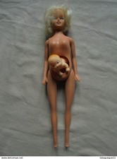 Ancien - Poupée mannequin avec bébé dans le ventre