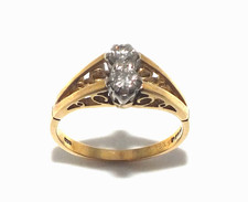 Bague En Diamant Double En Or