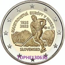 SLOVAQUIE COMMÉMORATIVE 2025 " HOCKEY SUR GLACE " 2 EURO - NEUVE - UNC