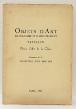 Catalogue vente Arts asiatiques 1933 Drouot Portier