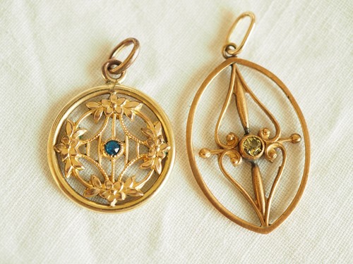Lot pendentif ancien plaque - ancien,