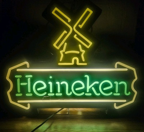 Vintage heineken windmill - heineken, neon